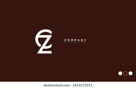  CZ Alphabet letters Initials Monogram logo ZC, C and Z