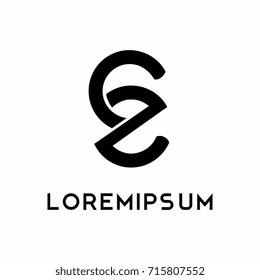 CZ or CE logo in black and white