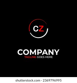 CZ creative modern letters logo design template