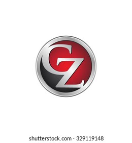 CZ initial circle logo red