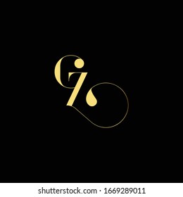 CZ Letter Logo Design Template Vector
