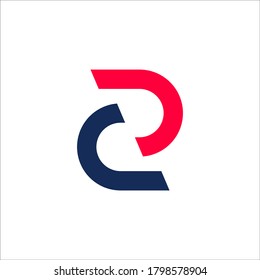 CZ logo design vector sign 