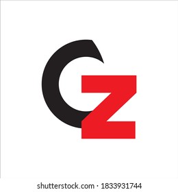 Cz Logo Letter Vector Illustration Stock Vector (Royalty Free ...