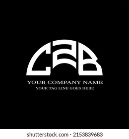 CZB letter logo creative design with vector graphic
