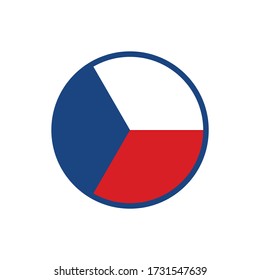 Czech Air Force Roundel. Military Symbol. Vector Illustration