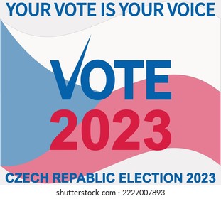 Czech Election Day 2023. President and Parliament. National Day