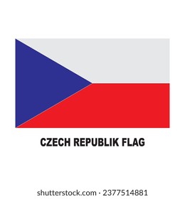 Czech flag icon vector illustration symbol design