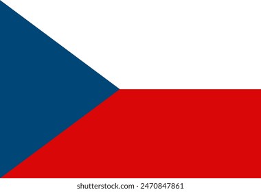 Czech flag illustrator country flags
