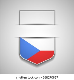 Czech Flag Shield