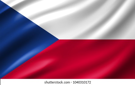 Czech Flag in Vector Illustration