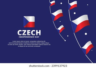 Czech Independence Day Background Design