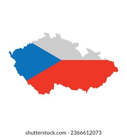 Czech map icon vector illustration design