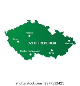Czech map icon vector illustration design