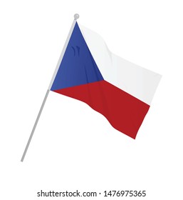 Czech national flag. vector illustration