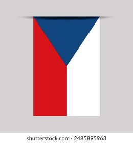 Czech Republic Banner Flag Vector Illustration