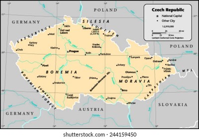 Czech Republic Country Map
