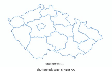 Czech republic country map vector