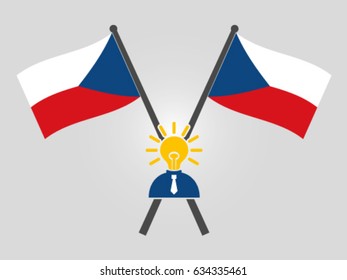 Czech Republic Emblem Bright Idea Politician