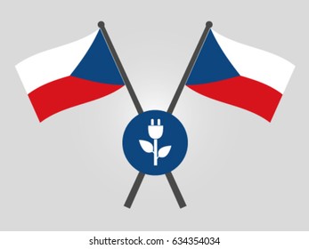 Czech Republic Emblem Green Electricity