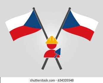 Czech Republic Emblem Labor Construction
