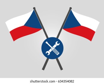 Czech Republic Emblem Tool Equipment