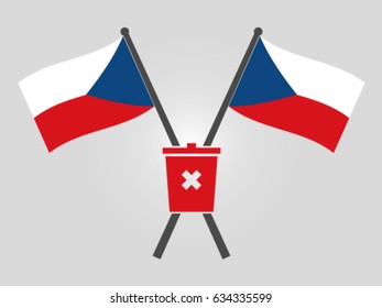 Czech Republic Emblem Trash