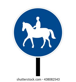 Czech Republic Equestrian Path Road Sign