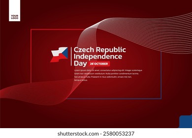 Czech Republic flag background, Czech Republic independence day 28th october