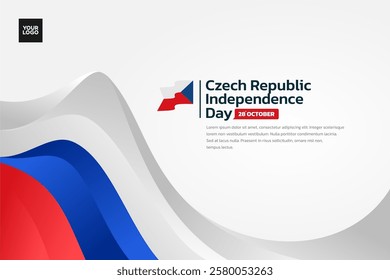Czech Republic flag background, Czech Republic independence day 28th october