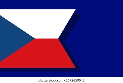 Czech Republic flag banner vector
Vector banner with flag