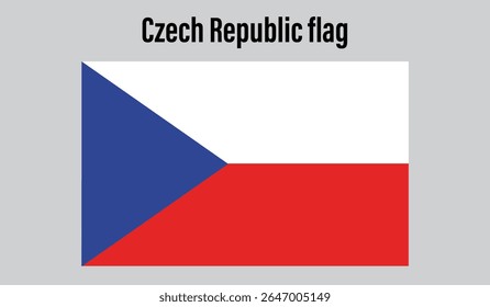 República Checa Diseño de la bandera Ilustración vectorial digital