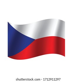 Czech Republic flag. Nation vector Czech Republic flag