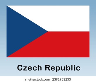 Czech Republic, czech flag vector design