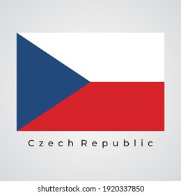 Czech Republic flag, vector illustration