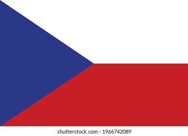 Czech Republic flag vector illustration