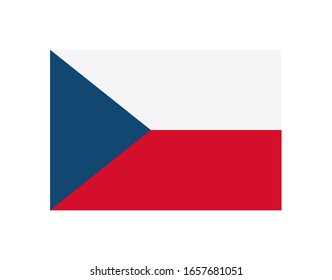 Czech republic flag vector.  Czech republic simple flag illustration. 