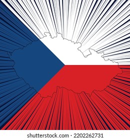 Czech Republic Independence Day Map Design