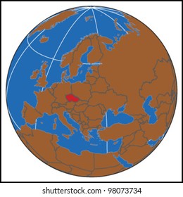 Czech Republic Locate Map