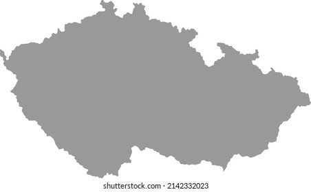 Czech Republic map on  png or transparent  background,Symbols of Czech Republic . vector illustration