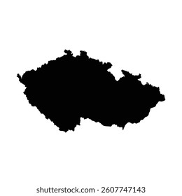 
czech republic map vector design