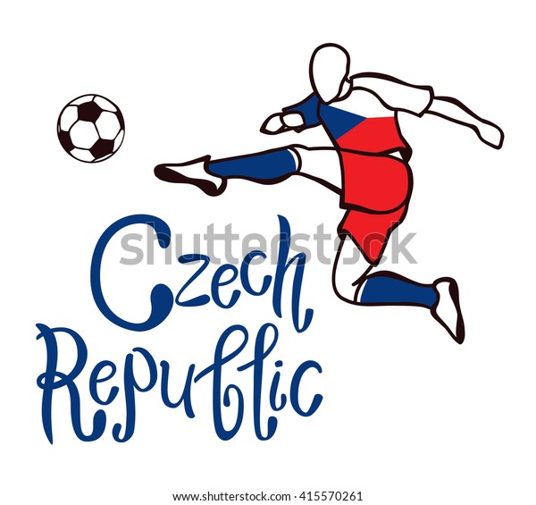 Czech Republic National Football Team Czech Stock Vector Royalty Free 415570261