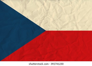 Czech Republic  paper  flag