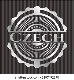 Czech silver emblem or badge