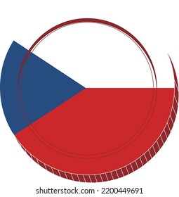 Bandera de vector checo, corona checa, euro 