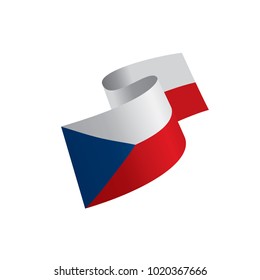 Czechia flag, vector illustration
