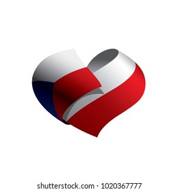 Czechia flag, vector illustration