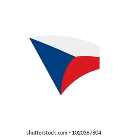 Czechia flag, vector illustration