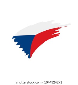 Czechia flag, vector illustration