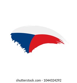 Czechia flag, vector illustration