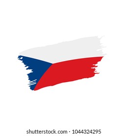 Czechia flag, vector illustration